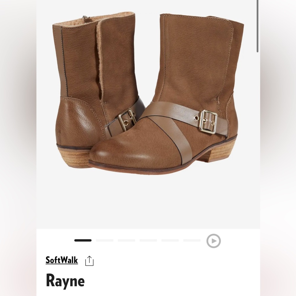 Softwalk Brown Ankle Booties